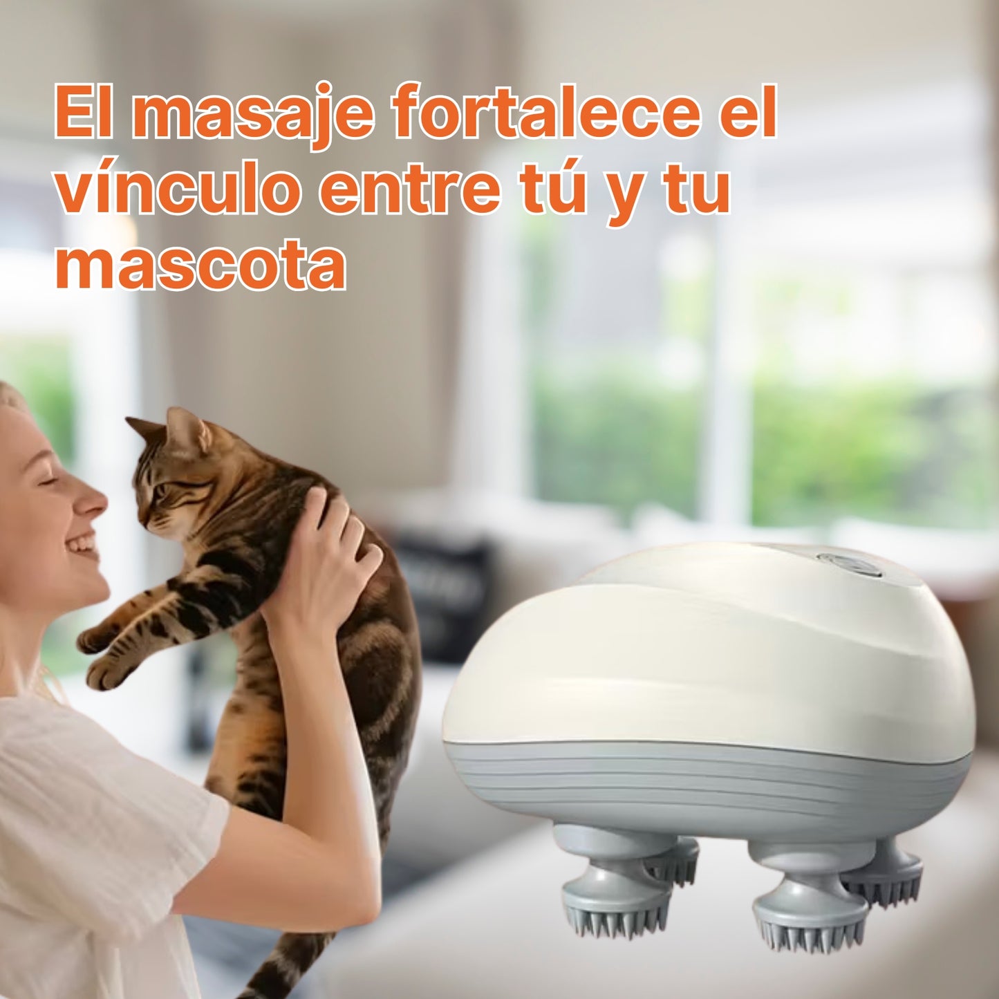 Masajeador Eléctrico para Mascotas – Relajación Total en Casa 🐶🐱