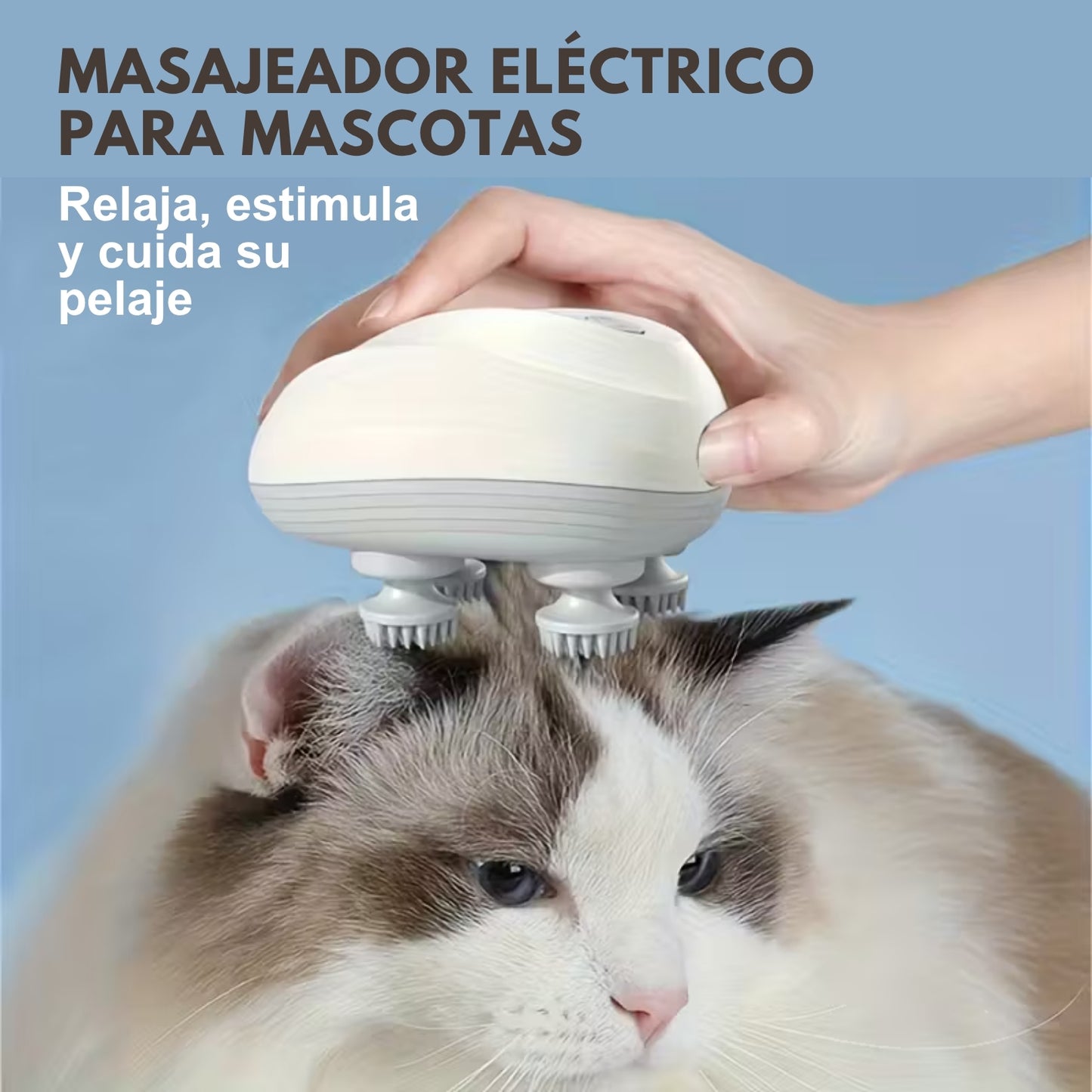 Masajeador Eléctrico para Mascotas – Relajación Total en Casa 🐶🐱