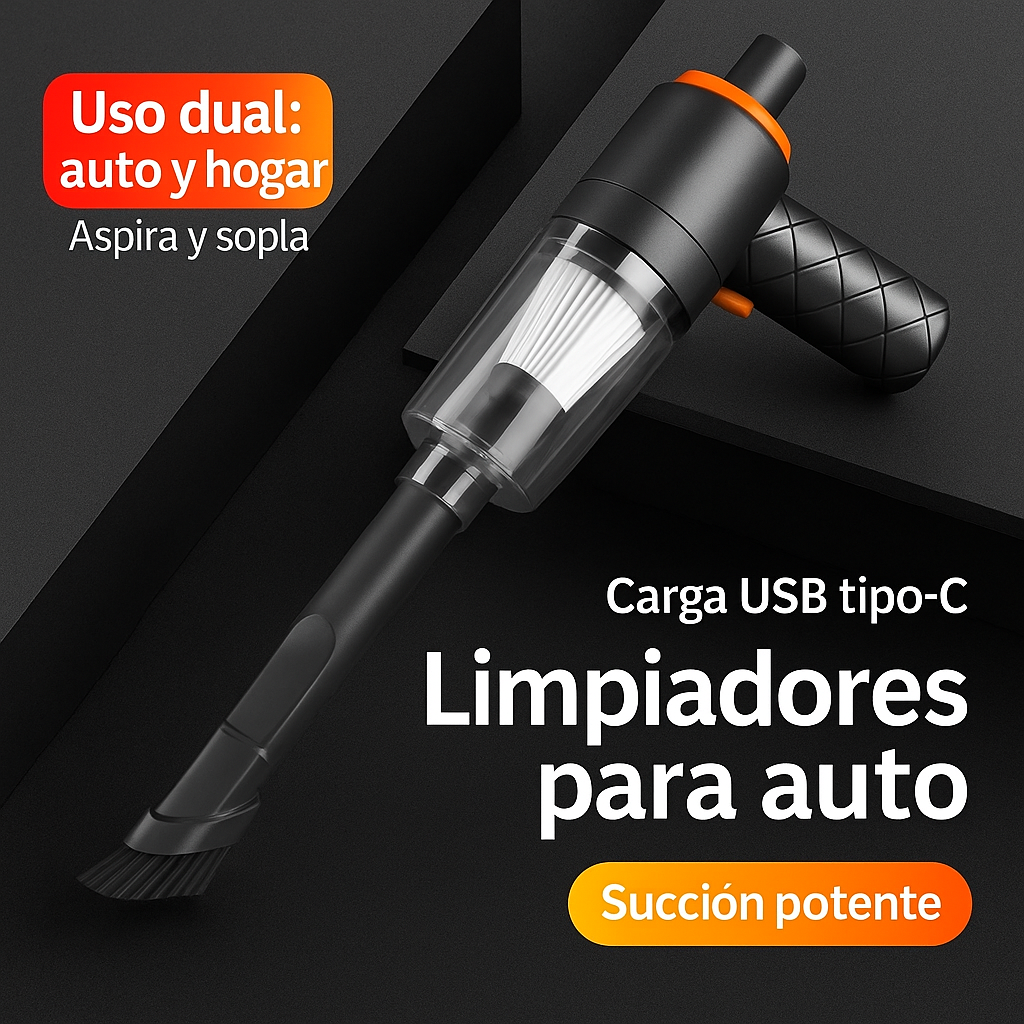 Aspiradora Portátil 2 en 1 con Soplador