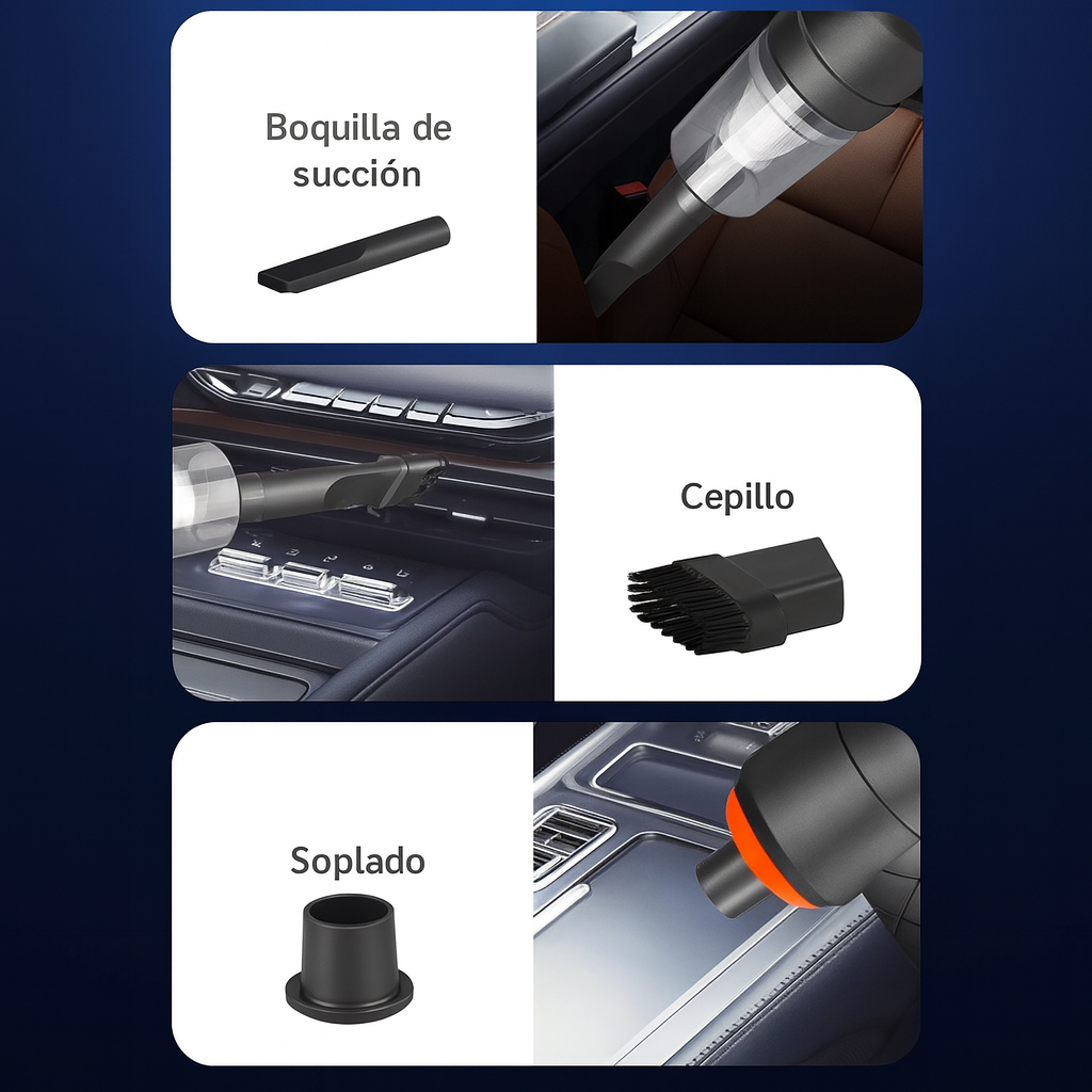 Aspiradora Portátil 2 en 1 con Soplador