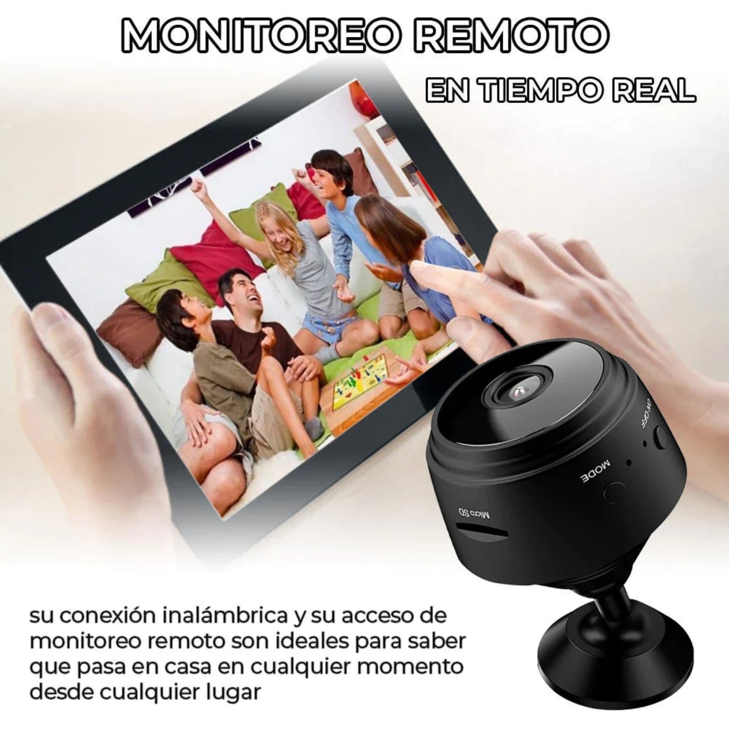 Mini Cámara de Vigilancia WiFi Magnética