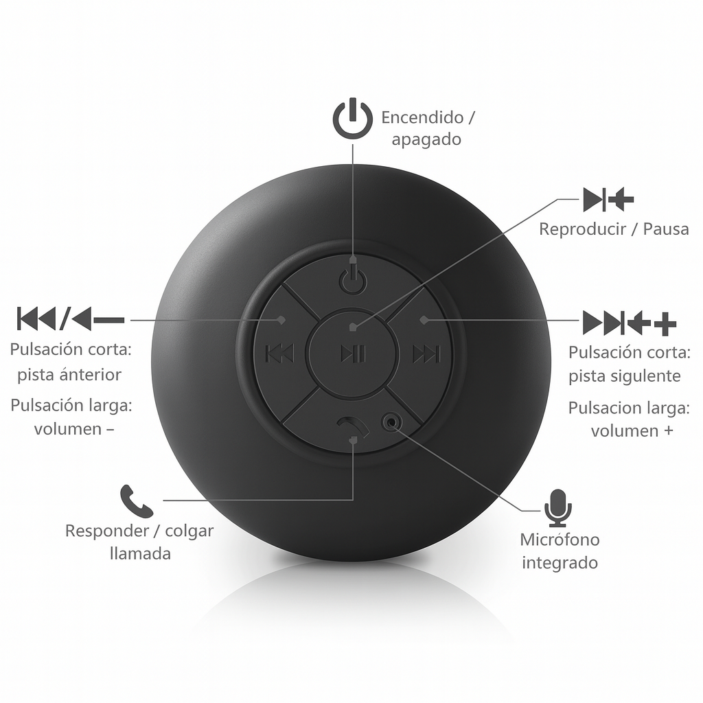 Parlante Bluetooth Resistente al Agua