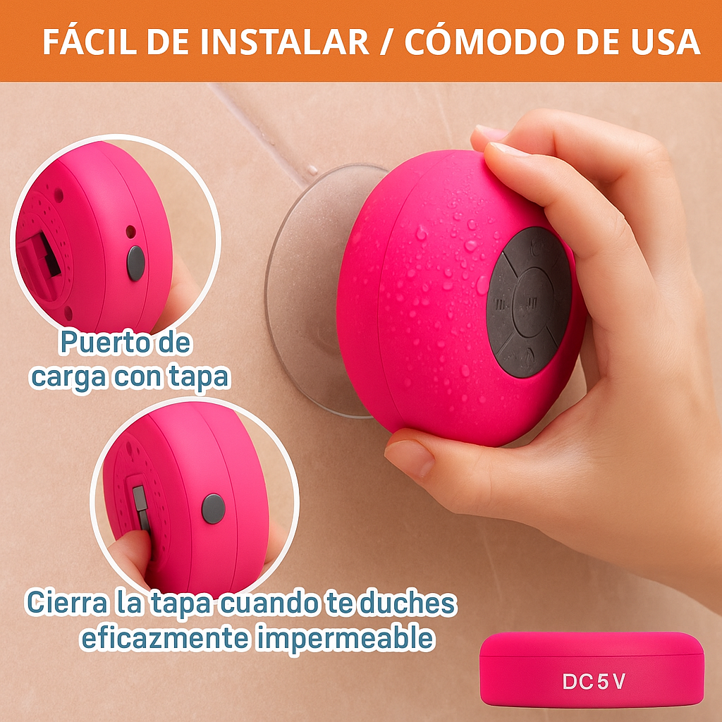Parlante Bluetooth Resistente al Agua