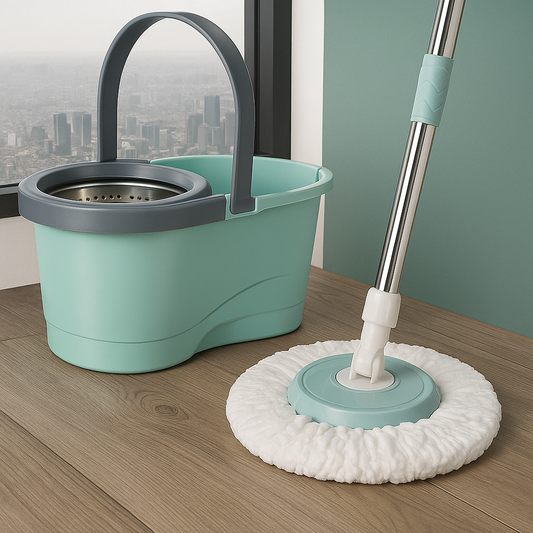 Trapeador Giratorio 360° con Balde Centrifugador